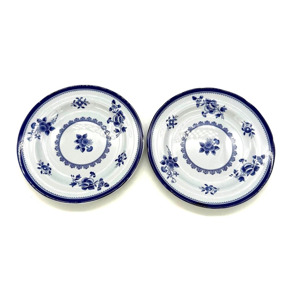 Spode Gloucester Blue Fine Stone Y2989 Set of 2 Bread Plates 5 7/8"